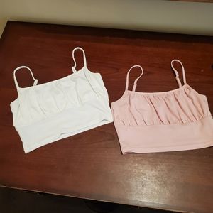 Lot of 2 crop tops Jr sz Small